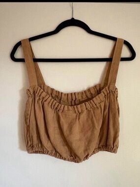 Nicole purdy ruffle crop top